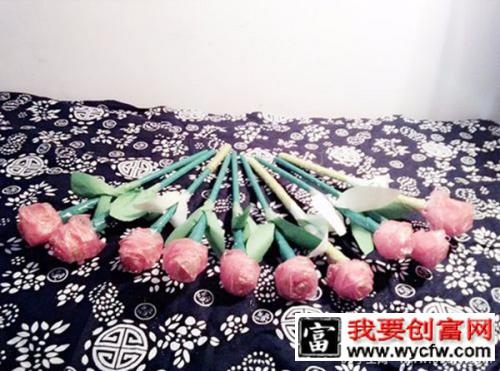 塑料袋diy玫瑰花