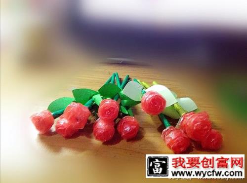 塑料袋diy玫瑰花 第8步