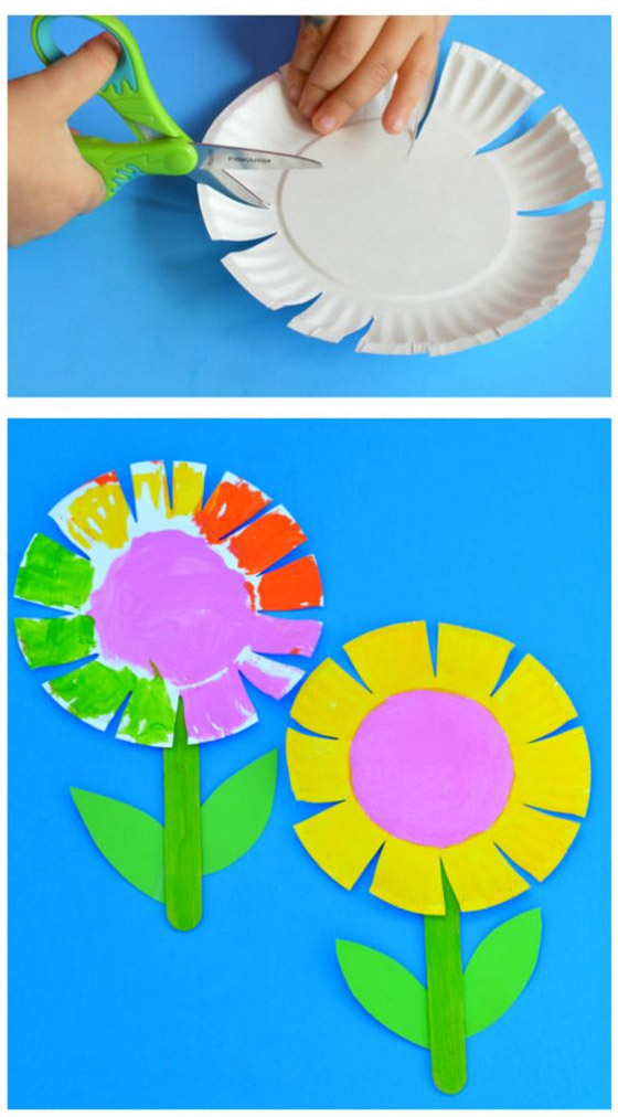 一次性纸盘手工制作可爱太阳花的方法教程