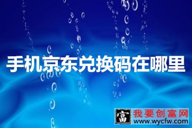 手机京东兑换码具体位置在哪里？怎么使用？