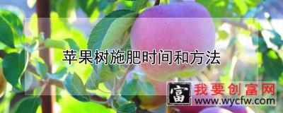 苹果树施肥时间和方法