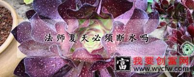 法师夏天必须断水吗