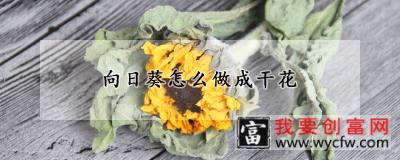 向日葵怎么做成干花