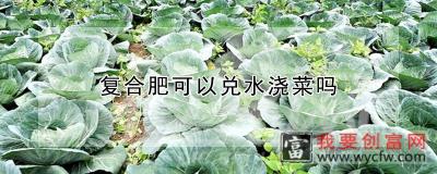 复合肥可以兑水浇菜吗